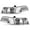 Chrome Clear, variant on Fit 1998-2011 Ford Crown Victoria Headlights+Corner Signal Lamp Set LH+RH