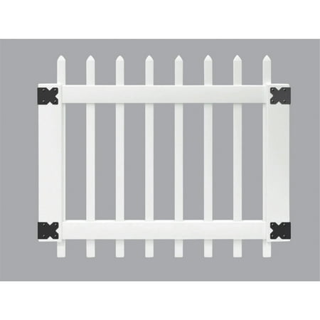 Sparco Products Vinyl - Outdoor Essentials Picket Vinyl Gate