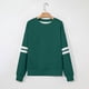 thumbnail image 5 of Cowsor Womens Varsity Striped Oversized Sweatshirt Crewneck Long Sleeve Casual Fashion Pullover Top Fall Outfits, 5 of 6