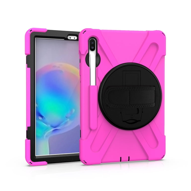 KIQ Galaxy Tab S7 Plus 12.4 Case, Heavy Duty Shield Case Shoulder