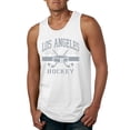 thumbnail image 1 of Wild Bobby City of Los Angeles Hockey Fantasy Fan Sports Men's Tank Top, White, X-Large, 1 of 5