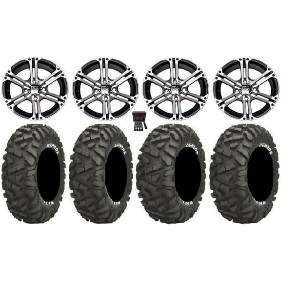 ITP SS212 14" Wheels Machined 30" BigHorn Tires Yamaha Viking Wolverine YXZ1000R CFMoto ZForce 950 UForce 1000
