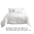 thumbnail image 4 of 4 Piece Twin Comforter Set with Ruching Details, White- Saltoro Sherpi, 4 of 5