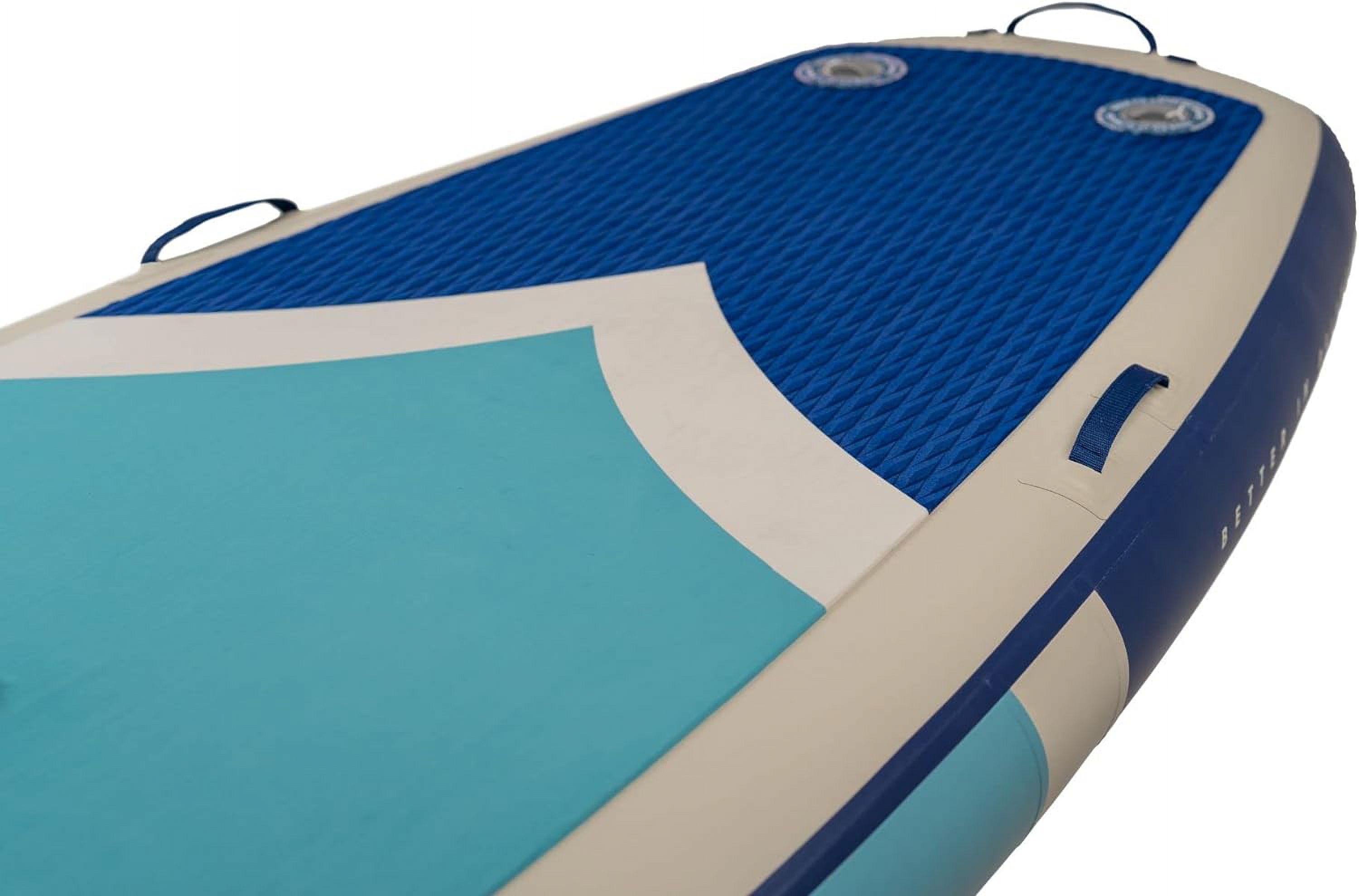 ISLE Megalodon Inflatable Stand up Paddle Board & iSUP Bundle Accessory Pack - Up to 1,050lbs Capacity—12'Lx45"Wx8" OR 15'Lx56"Wx8"(Aqua/Navy, 15')