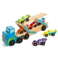 thumbnail image 5 of Melissa & Doug Mega Race-Car Carrier - Wooden Tractor and Trailer With 6 Unique Race Cars, 5 of 10