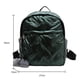 thumbnail image 5 of Bolsa Mochila impermeable con pompón y bolas, mochilas escolares acolchadas para mujer de color sólido (verde) Likrtyny Para Estrenar, 5 of 9