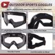 thumbnail image 5 of Gafas de montar en motocicleta Unique Bargains, gafas de ciclismo con lentes claros, marco negro y blanco, 5 of 6