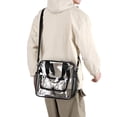 thumbnail image 6 of Clear Tote Bag Stadium Approved, Large Heavy Duty Transparent Bookbag Crossbody Handbag for Games & Work, 6 of 9