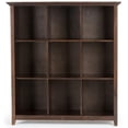 thumbnail image 2 of Trent Home Bibliothèque et Unité de Rangement en Bois Transitionnel 9 Cubes Brun Brunette, 2 of 5