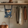 thumbnail image 4 of SEANATIVE Floral Butterfly Clothespin Bag with Hanging Hook Aesthetic Clothes Pin Bag for Outside Reusable Clothes Pin Bag to Hang on Line for Outdoor Laundry Room, 4 of 7