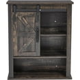 thumbnail image 6 of DEXS Wall Cabinet Farmhouse Over The Toilet Storage with Sliding Barn Door Rustic Medicine Cabinet for Bathroom and Kitchen.Black, 6 of 16