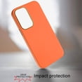 thumbnail image 3 of For Samsung Galaxy S24 Ultra Slim Fit Classic Hybrid Around Rubber Gummy Gel Slick Hard PC Silicone TPU Chromed Button Cover ,Xpm Phone Case [ Orange ], 3 of 6