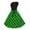Green#1, variant on Brilliant St. Patrick's Day Dress Fashion Women Summer Square Neck St. Patrick Clover Printing Loose Sleeveless Dress Green Dresses 2024(Black,S)