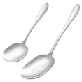 thumbnail image 4 of MasteelfCA BESTONZON 2pcs Stainless Steel Serving Spoons Western Dish Spoons Dinner Serving Spoons Rice Dish Spoons, 4 of 7