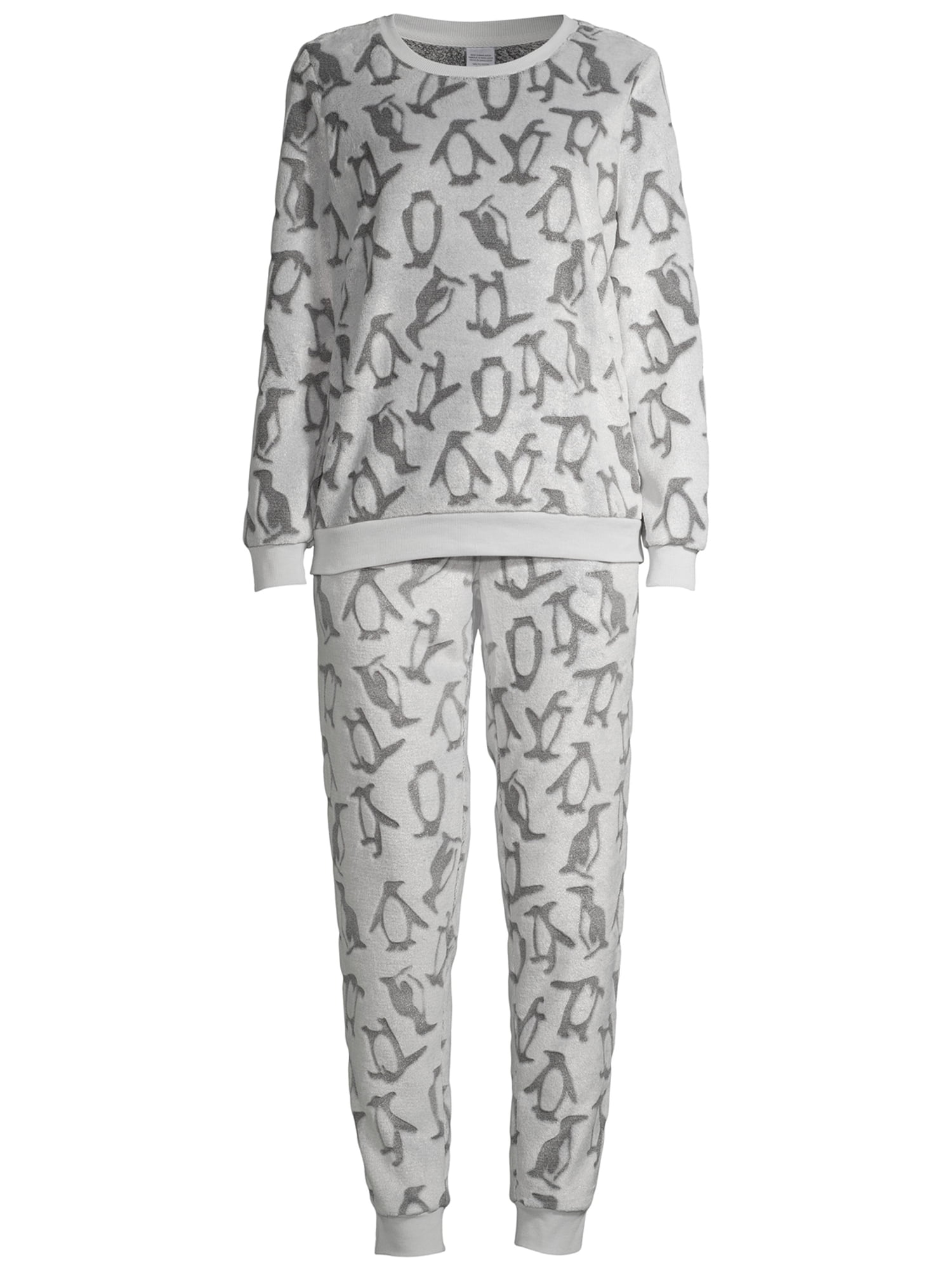 George Women's and Women's Plus Plush Pajamas, 2-Piece Set