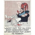 thumbnail image 2 of Piet van der Hem 12x14 Black Ornate Wood Framed Double Matted Museum Art Print Titled: Reading Man with Broken Leg in an Armchair (1921), 2 of 5