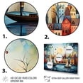 thumbnail image 3 of Designart "Boat curious Sailings II" Cityscapes Floater Framed Canvas Print, 3 of 7