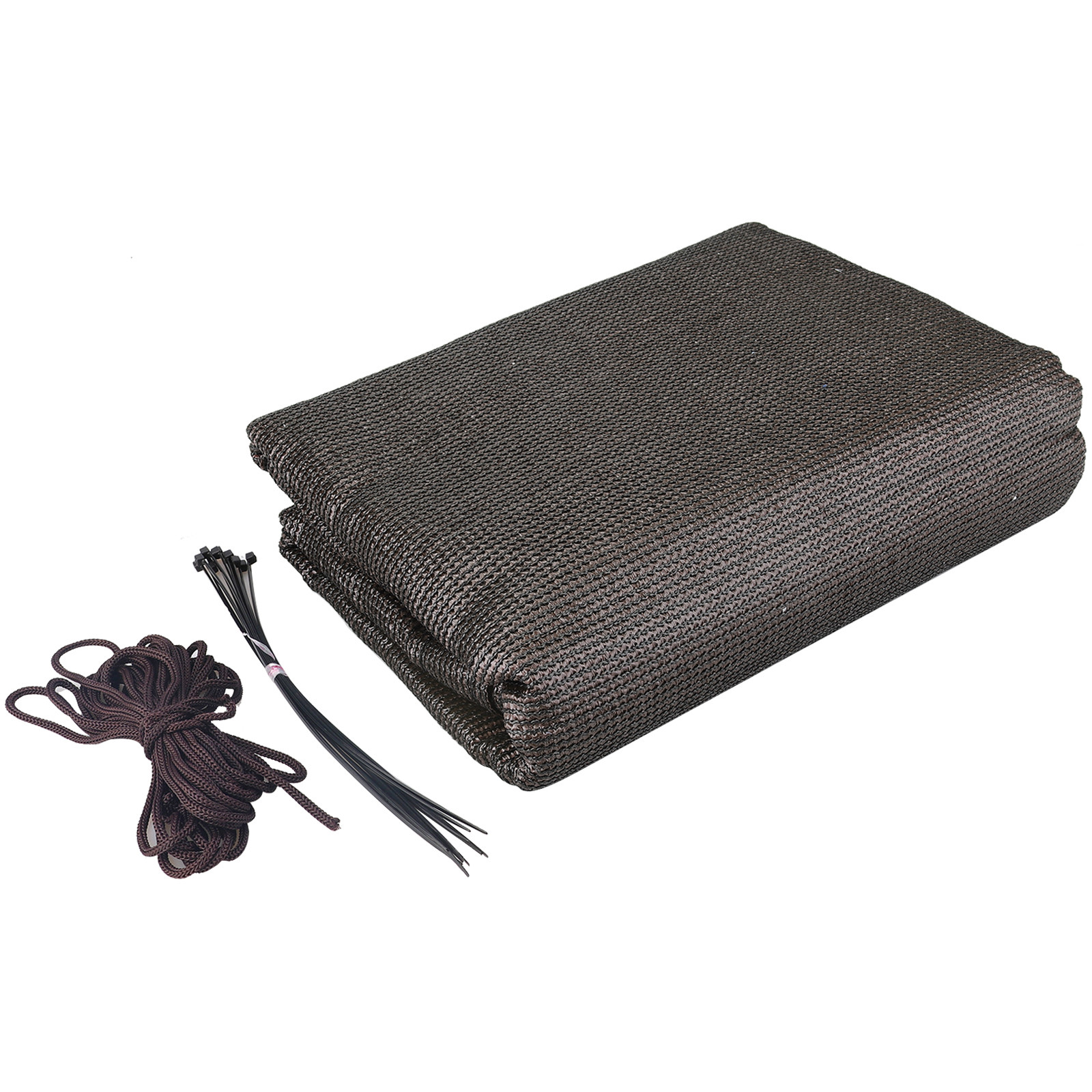 Brown Shade Cloth/Fence Privacy Screen Fabric Mesh Net for Construction