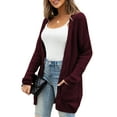 thumbnail image 4 of a.Jesdani Women Cardigan Sweater Chunky Cable Knit Loose Cardigan with Pockets S-XXL, 4 of 10