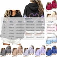 thumbnail image 3 of Staron Women's Hoodie Hooded Long Sleeve Graphic Hearts Casual Crewneck Sweatshirt Loose Cute Pullover Hoodies Tops Wine XL, 3 of 6