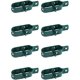 thumbnail image 1 of Kit de 8 tensores de alambre plastificado verde para valla, red, tendedero, jardín metálico para postes | Juego de 8 piezas (8 piezas), 1 of 5
