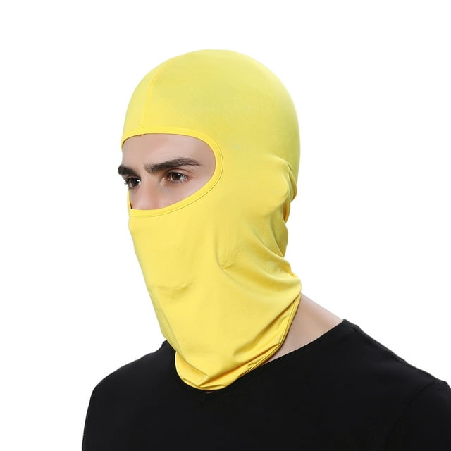 TOPTIE Cagoule d'Été Couvrant Tout le Visage Bandana Protection-Jaune