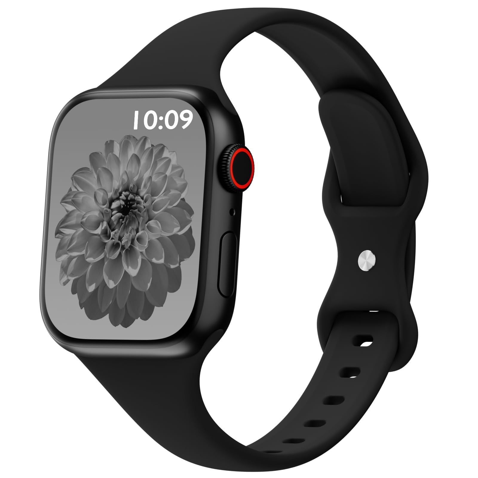 FIMART Thin Sport Silicone Slim Band Compatible with Apple Watch Bands Women Men Soft Narrow Strap Wristband for iWatch 38mm 40mm 41mm 42mm 44mm 45mm 46mm 49mm Series 11/10/9/8/7/SE/6/5/4 Ultra 3 2 1