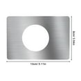 thumbnail image 2 of SKISUNO Security Strike Plate Door Lock Reinforcement Plate Stainless Steel for Home Improvement 2pcs, 2 of 7