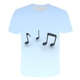 thumbnail image 2 of 2023 música nota bebé niño niña camisetas verano niños moda Casual Tops camisetas niños ropa de dibujos animados 70-160 CM altura disfraces8T Gao Jinjia LED, 2 of 2
