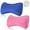 Pink, Blue, variant on 2 Pack Bead Neck Pillow 15 x 8 x 2'' Bone Headrest Sleeping Pillows Soft Cushion Comfortable Support Bolster for Adults Back Sleeping Sofa Bed Travel Home (Black,Blue)