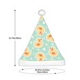 thumbnail image 3 of Fuzoiu Cute Duck Print Santa Hat Christmas Hat for Adults,Santa Hats with Pompom, Unisex Xmas Holiday Hat for Christmas New Year Festive Party Supplies, 3 of 6