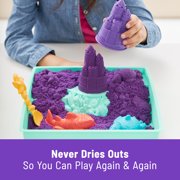 Kinetic Sand Sandbox Set Purple Sand, Tools & Storage