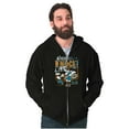 thumbnail image 3 of Cool Fighting Popeye Hard Knock Life Zip Hoodie Sweatshirt Men Brisco Brands S, 3 of 6