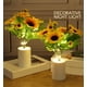 thumbnail image 1 of Lámpara nocturna LED de girasol recargable, decoración de cabecera de dormitorio, 1 of 6