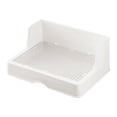 thumbnail image 1 of Bunblic Potty Toilet Pet Pan Hedgehog Splashproof Corner Rabbit Litter Box with Grid Small Grid 12mm, 1 of 5
