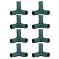 thumbnail image 1 of LAFGUR 8Pcs 3-Way Plant Support Connectors Plastic Garden Climbing Stake Joint Gree, 1 of 8