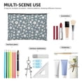 thumbnail image 4 of Cauagu Blue Flower for Tyvek Makeup Bag,Reusable Travel Cosmetic Bag Women Organizer Toiletry Bag Birthday,Gifts for Women Girlfriend Mom Teacher 6.5’’*8.9’’, 4 of 7