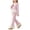 Purple, variant on Spazoro Girls 2PC Outfit Sets, Fall Long Sleeve Round Neck Elastic Waist Matching Casual Clothing for Daily Wear Pink Size 5-6