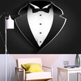 thumbnail image 2 of Fondo de caballero, esmoquin negro, esmoquin para hombre, pajarita en blanco y negro, traje de lujo para cena de cumpleaños, fotografía para niño y adulto, pancarta para fotomatón, decoración de, 2 of 3