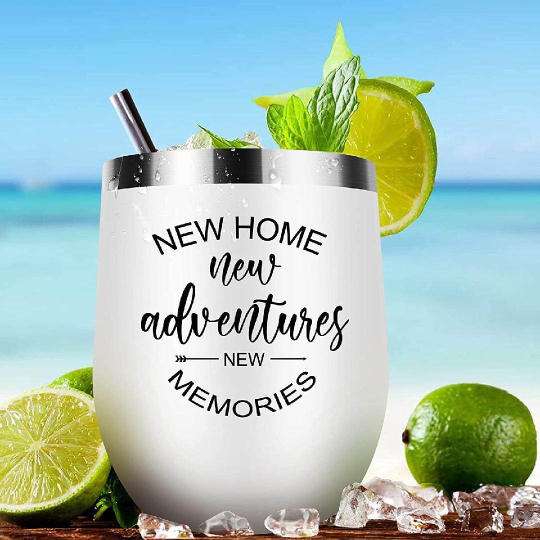 New Homeowner Wine & Beer Glasses - Adventures & Beginnings  Housewarming  Or First Home Gift For Recent Move - Yahoo Shopping