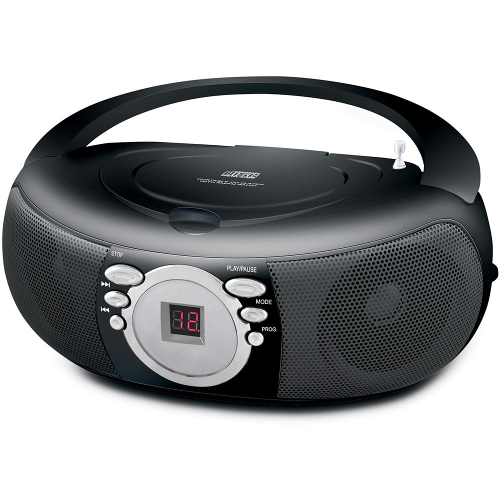 Portable Top Load CD Player with AM/FM Radio - Walmart.com ...
