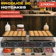 thumbnail image 2 of Maquina Mini Hotcakes Gutstark Doble Parrilla 50pz Teflon Antiadherente Uso Comercial Negocio, 2 of 9