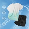 thumbnail image 2 of UAYOTSE Boys Active Sports Outfit Moisture Wicking Short Sleeve Tee & Casual Shorts 2 Piece Clothing Set,Sizes 5-6 Years, 2 of 4