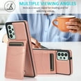 thumbnail image 6 of Allytech Galaxy A73 5G 6.7" Case, Samsung A73 5G Case 2022, PU Leather Cards Slots Folding Kickstand Flip Cover Drop Protective Anti-shock Wallet Case Cover for Samsung Galaxy A73 5G - Rosegold, 6 of 6