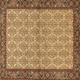 thumbnail image 1 of Ahgly Company Indoor Square Persian Brown Traditional Area Rugs, 5' Square, 1 of 4