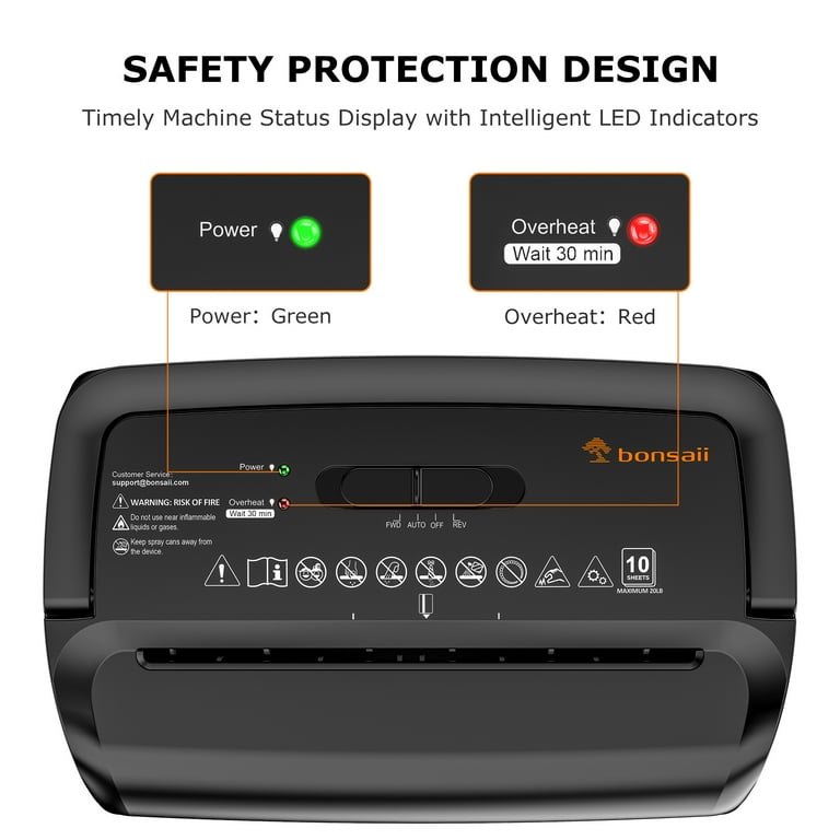 Bonsaii 10-Sheet Cross-Cut Paper Shredder C279-A, 5.5-Gallon Bonsaii 10-Sheet Cross-Cut Paper Shredder C279-A, 5.5-Gallon