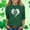 Multicolor, variant on St Patricks Day Shirt for Girls Long Sleeve Green Clover Heart Print Top Soft Stretch Holiday Tee Kids 3-13 Years,Size 9-10T