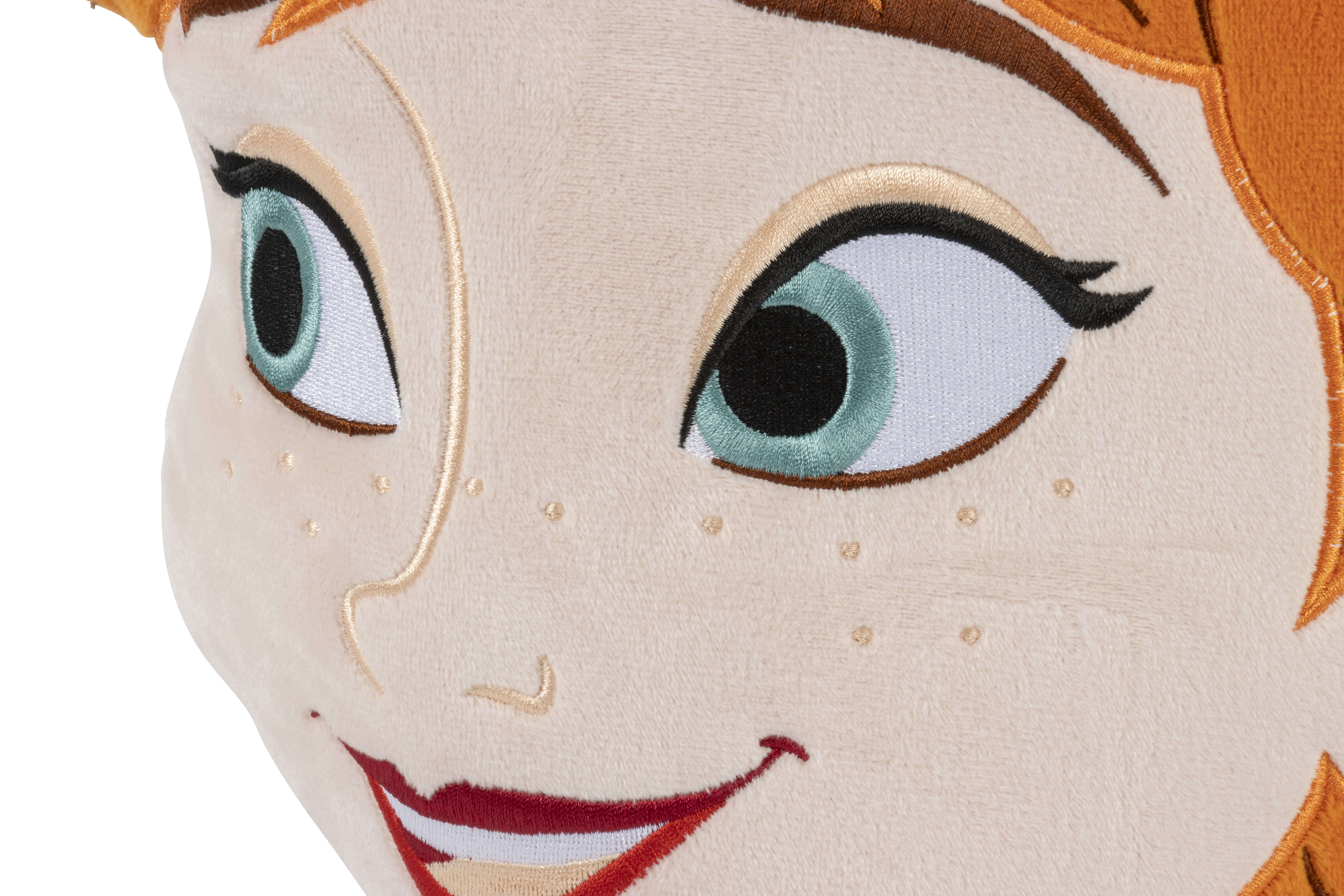 Frozen Elsa and Ana Reversible Decorative Pillow, Polyester Velboa, Multicolor, Disney