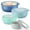 Sky Blue, variant on Vesteel 8Pcs Mixing Bowl Set with Lids, Nesting Plastic Bowls for for Mixing Serving Preparing Storage, Kitchen Prep Bowls, Dishwasher Safe, Rose