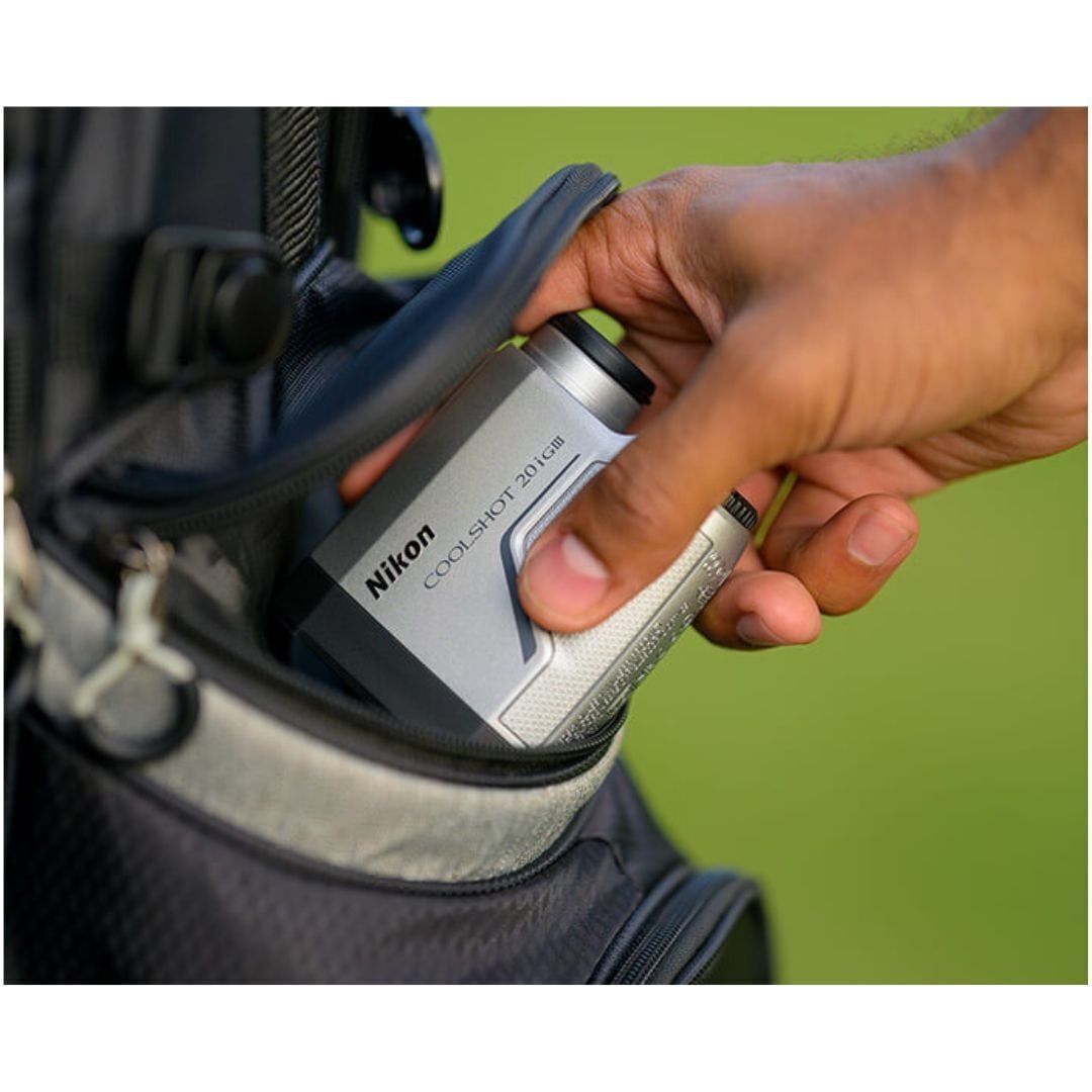 Nikon COOLSHOT 20i GIII Golf Range Finder - Pinpoint Accuracy with Harness, Cleaning Pen